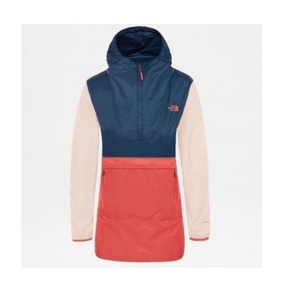 ⭐️HP⭐️SzXS The North Face Giacca Donna Fanorak in Spiced Coral Multi EUC - Picture 5 of 16